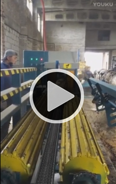 全自動(dòng)流水線(xiàn)原木多片鋸視頻方木多片鋸，圓