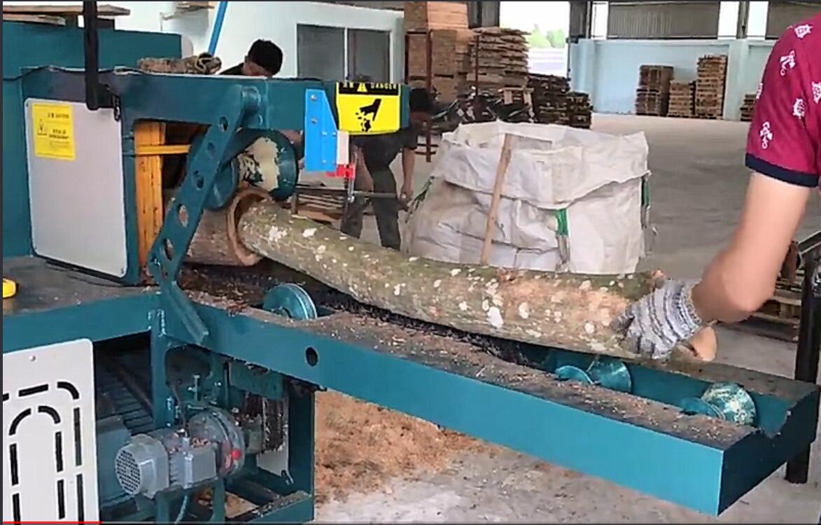 原木多片鋸加工相思木、清邊機(jī)加工視頻