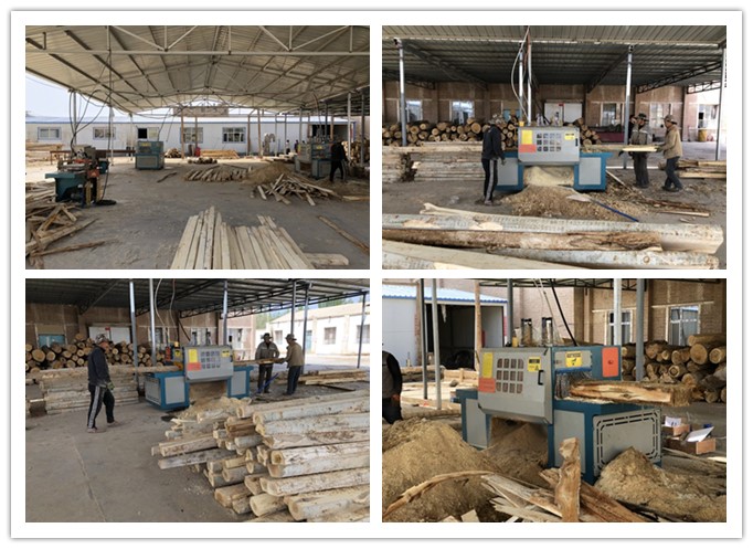 新疆哈密市--雙排鏈原木多片鋸、方木多片鋸、清邊機加工楊木