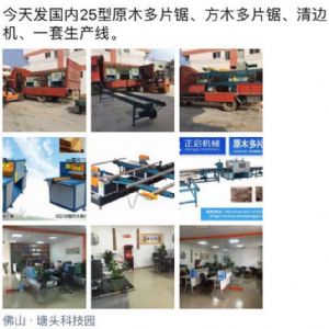 2017年3月發(fā)貨國(guó)內(nèi)250型原木多片鋸生產(chǎn)線&nbsp;圓木多片鋸，方木多