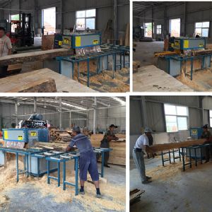 安徽客戶方木多片鋸現(xiàn)場(chǎng)加工