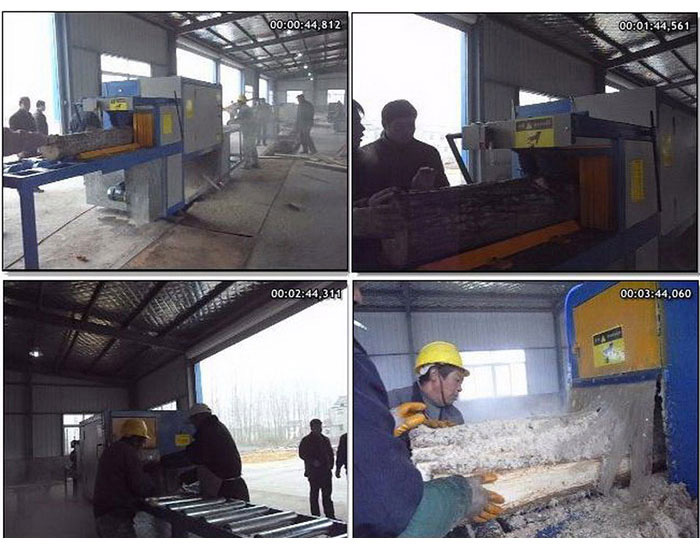 江蘇省-淮安市-楚洲區(qū)-鋸35圓木加工現(xiàn)場(chǎng)