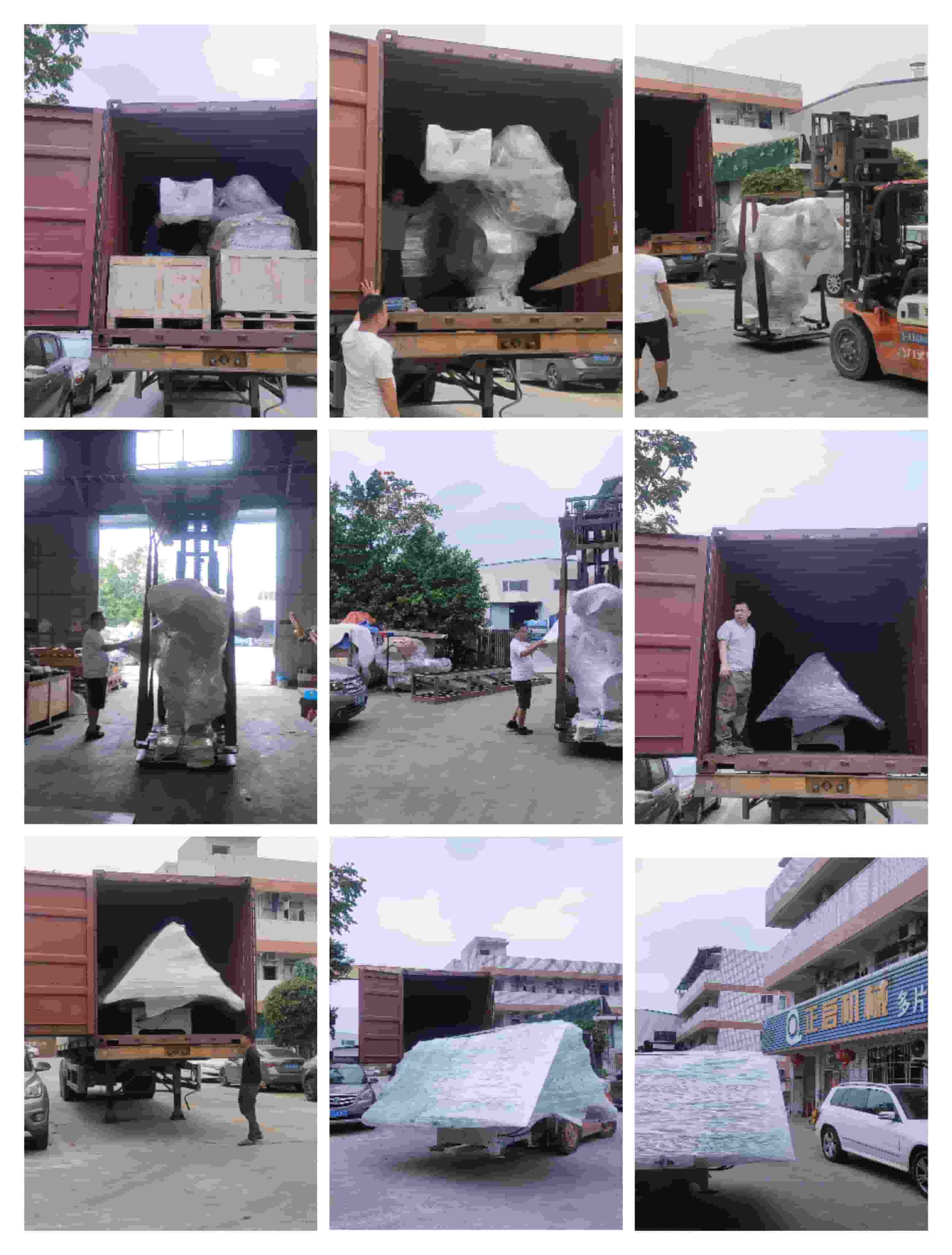 2023年4月14日發(fā)歐洲捷克裝柜-釘托盤ABB機器人、旋轉(zhuǎn)工作臺